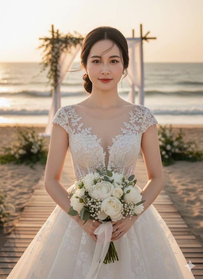 Ảnh 6 - Cô dâu bên bờ biển (phiên bản 2)