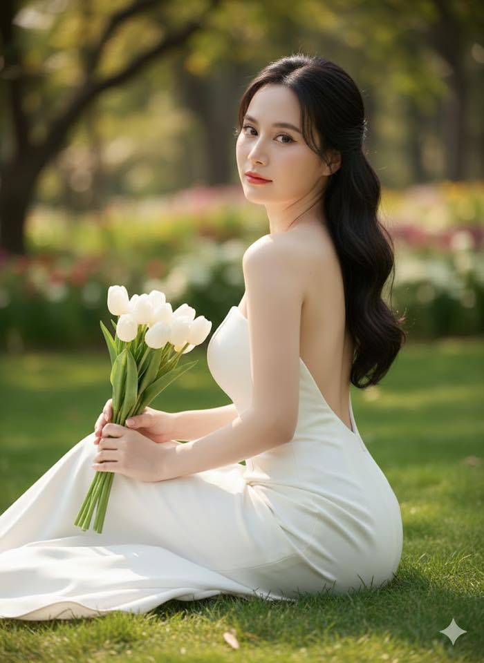 Ảnh 7 - Cô dâu ngồi trên thảm cỏ