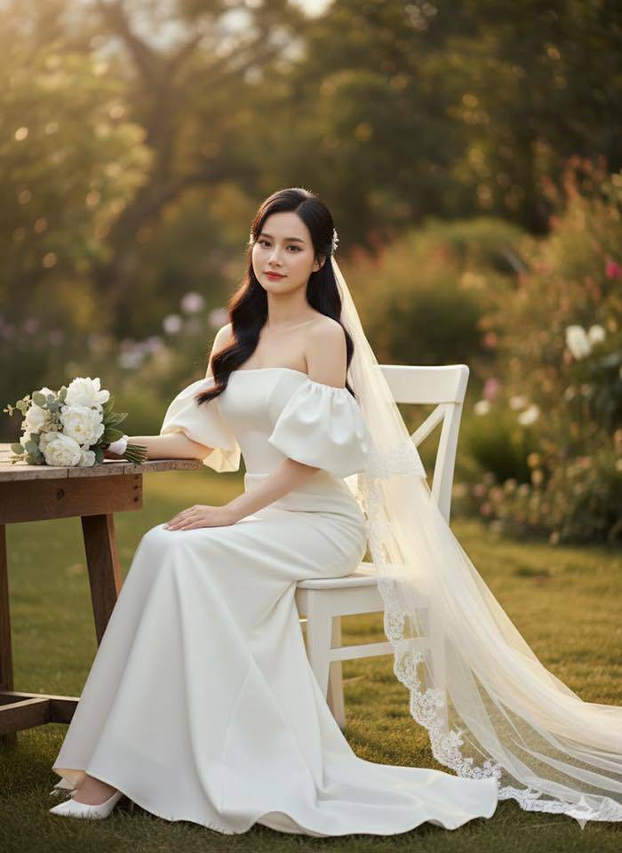 Ảnh 8 - Cô dâu ngồi trong khu vườn (phiên bản 3)