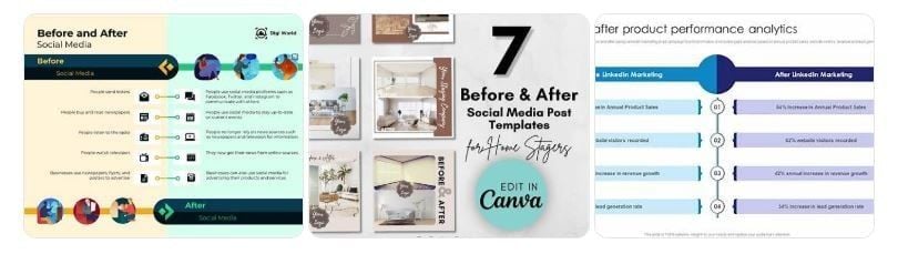 Ví dụ minh hoạ dạng ảnh BEFORE/AFTER Facebook