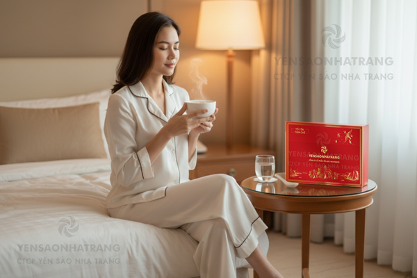 Ăn Yến Sào buổi tối trước khi ngủ 1-2 tiếng giúp ngủ ngon hơn