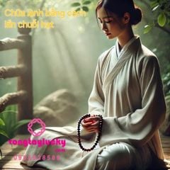 vòng tay phong thủy, vòng tay khắc kinh Phật, Om Ma ni Pad me hum