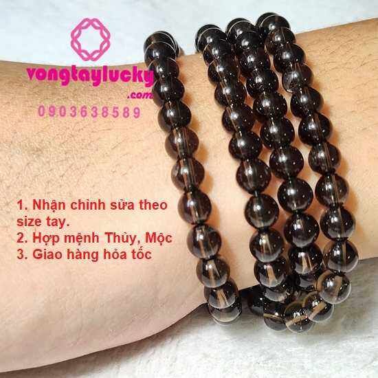 đá thạch anh, ch64i 108 hạt, chuỗi quấn tay, chuỗi 108 hạt