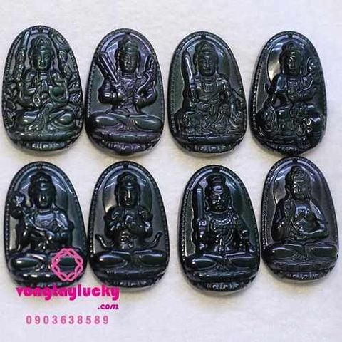 đá núi lửa obsidian, vòng tay phong thủy, mặt phật, vòng tay đá núi lửa obsidian