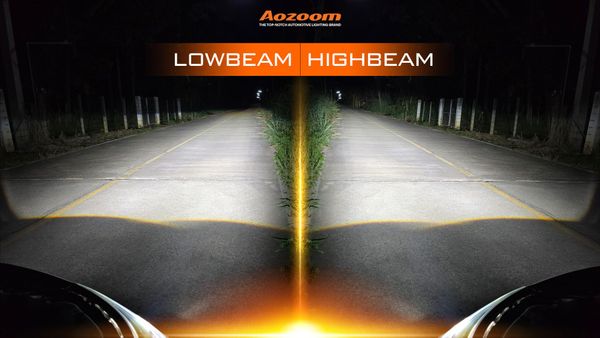 Perfect, sharp cutoff beam from an AOZOOM projector.