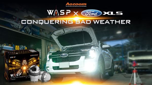 Ford Ranger XLS featuring upgraded 3.0-inch WASP fog lights.