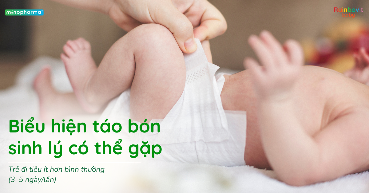 Táo bón sinh lý ở trẻ nhỏ – Khi nào là bình thường, khi nào cần theo dõi?