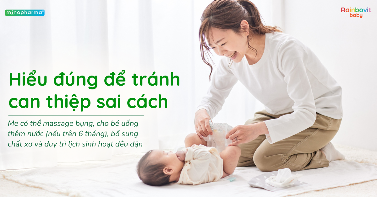 Táo bón sinh lý ở trẻ nhỏ – Khi nào là bình thường, khi nào cần theo dõi?
