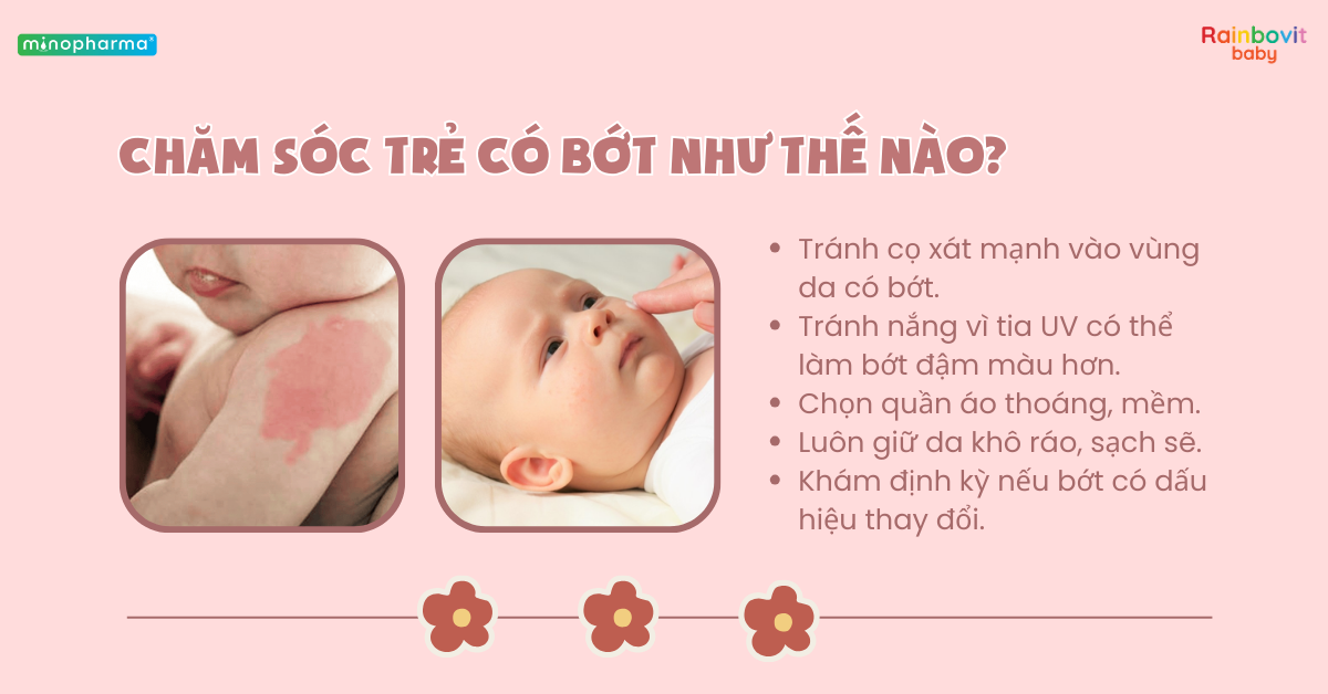 Các loại vết bớt thường gặp ở trẻ sơ sinh – khi nào bình thường, khi nào cần lo?