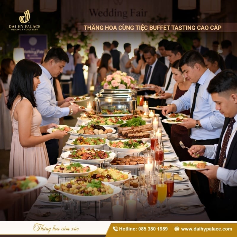 Tiệc Buffet Tasting tại Wedding Fair 2026 U ♥ I