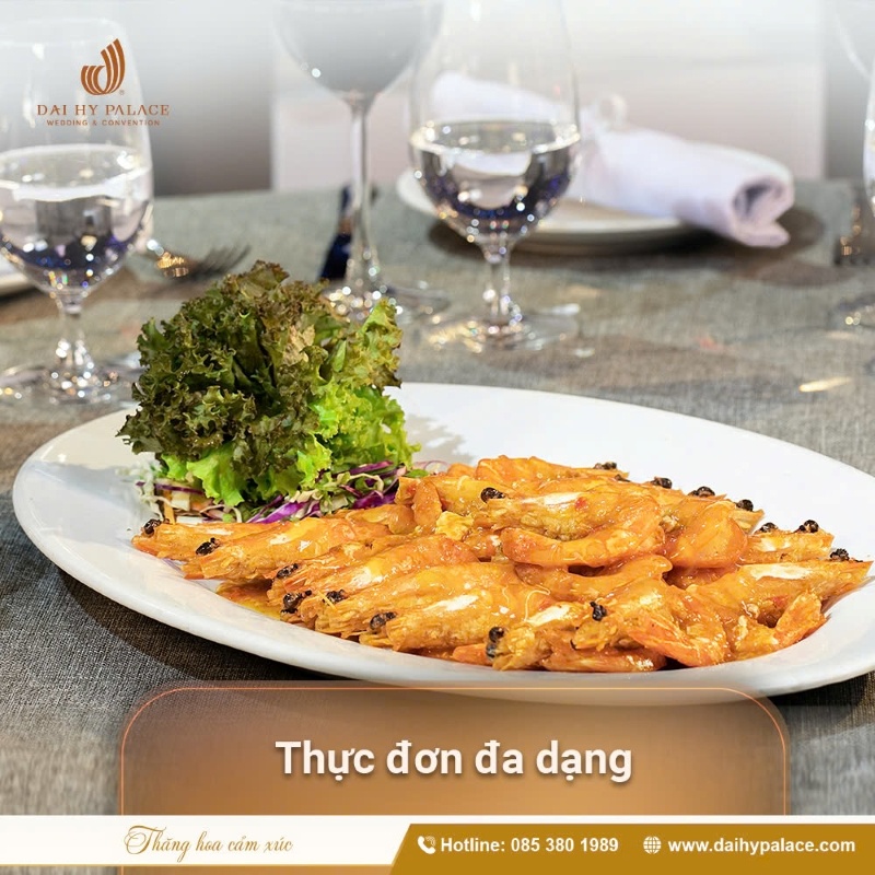 Thực đơn đa dạng cho tiệc doanh nghiệp