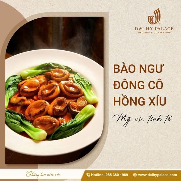 Thực đơn tiệc cưới tại Đại Hỷ Palace