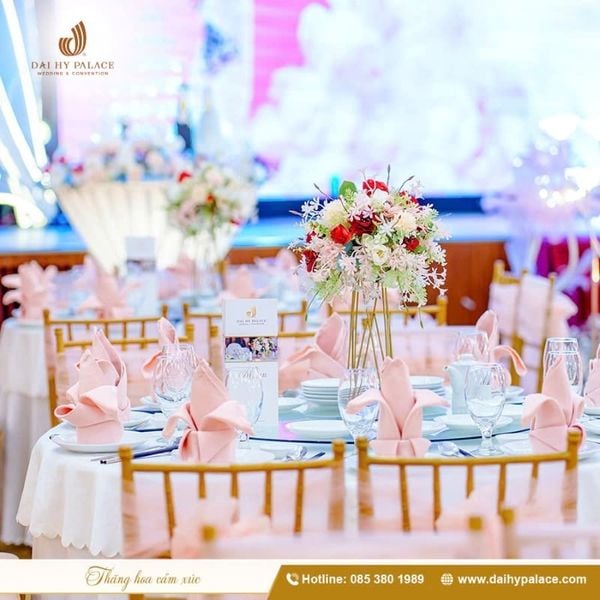 Trọn gói trang trí tiệc cưới tại Đại Hỷ Palace