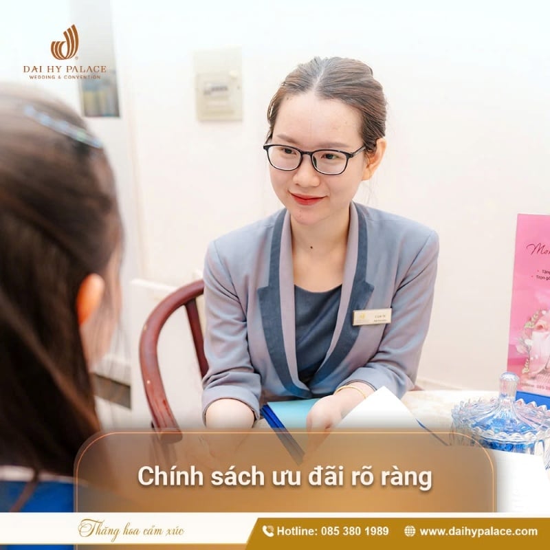 Chính sách ưu đãi rõ ràng minh bạch tại Đại Hỷ Palace