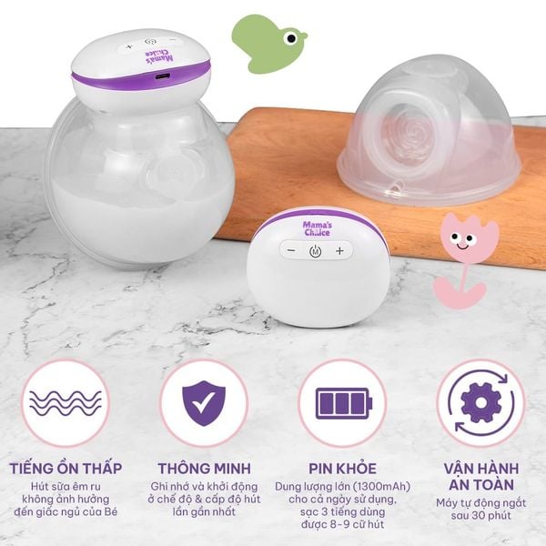 Máy hút sữa không dây giúp kích sữa tiện lợi hơn