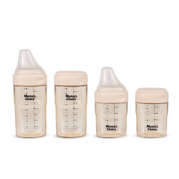 Bình sữa PPSU Mama’s Choice núm ti siêu mềm mô phỏng ti mẹ Thay đổi tư thế bú