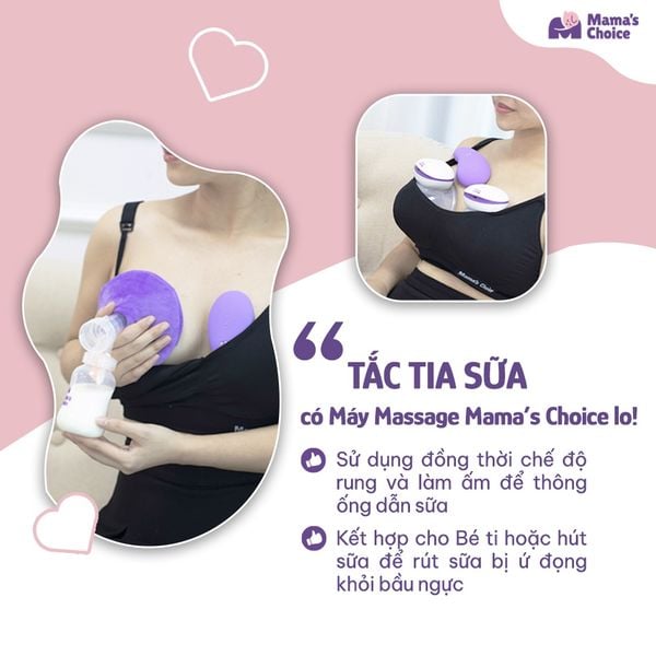Massage bầu ngực bằng máy thông tắc tia sữa