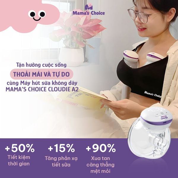 Máy hút sữa rảnh tay Cloudie A2 Mama's Choice