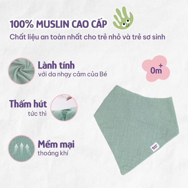 Yếm muslin cho bé bú Mama’s Choice