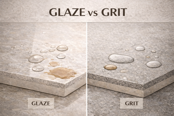 Men grit trong gạch khổ lớn của Grande Collection