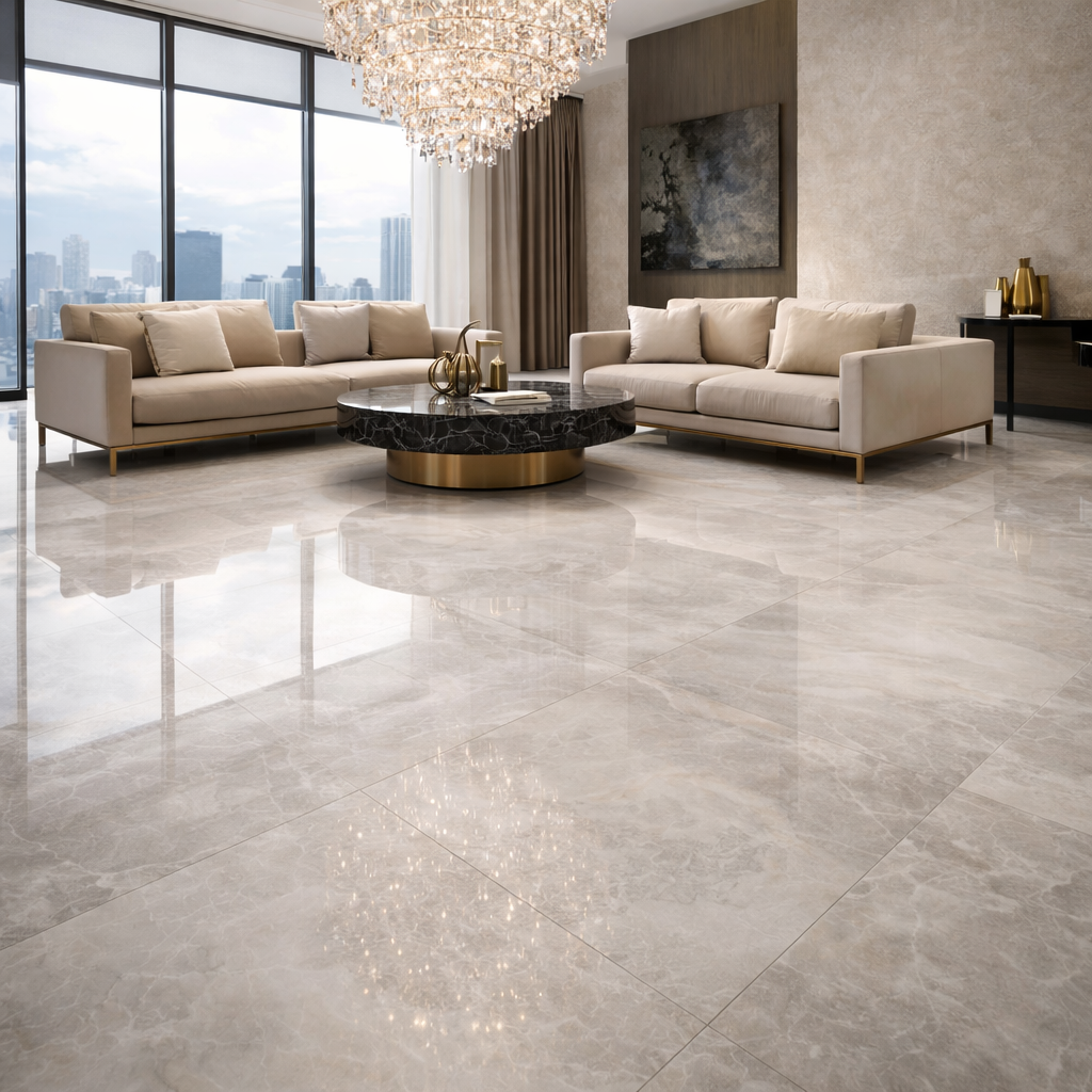 Gạch Khổ Lớn trong thiết kế villa