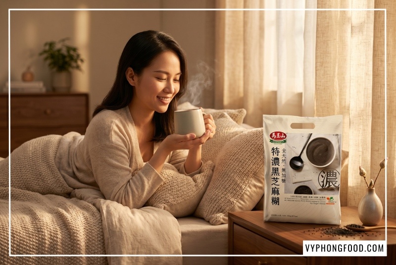 Ly bột ngũ cốc dinh dưỡng từ mè đen Greenmax Đài Loan thơm ngon ấm nóng giúp lợi sữa cho mẹ sau sinh mổ và hướng dẫn cách dùng bột mè đen đúng chuẩn y khoa.