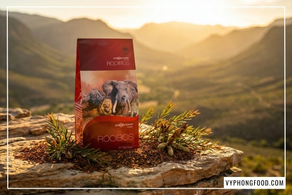 Hồng trà rooibos African Dawn giúp hỗ trợ tiêu hóa và giảm cân tự nhiên - Trà rooibos mua ở đâu chính hãng? Hãy tham khảo ngay tại VyPhongFood.