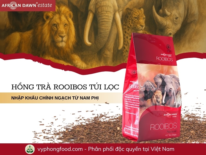 Image illustrating how to brew South African rooibos tea: ideal brewing time, boiling water, hot and iced variations, latte options, and everyday drinking tips.