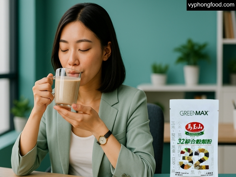 Ảnh minh họa chủ đề vì sao giảm cân lại khó đến thế phân tích các nguyên nhân như thiếu kế hoạch dài hạn tâm lý đã lỡ rồi môi trường không ủng hộ và gợi ý dùng bột ngũ cốc dinh dưỡng greenmax đài loan không đường từ vyphongfood.com để kiểm soát năng lượng an toàn