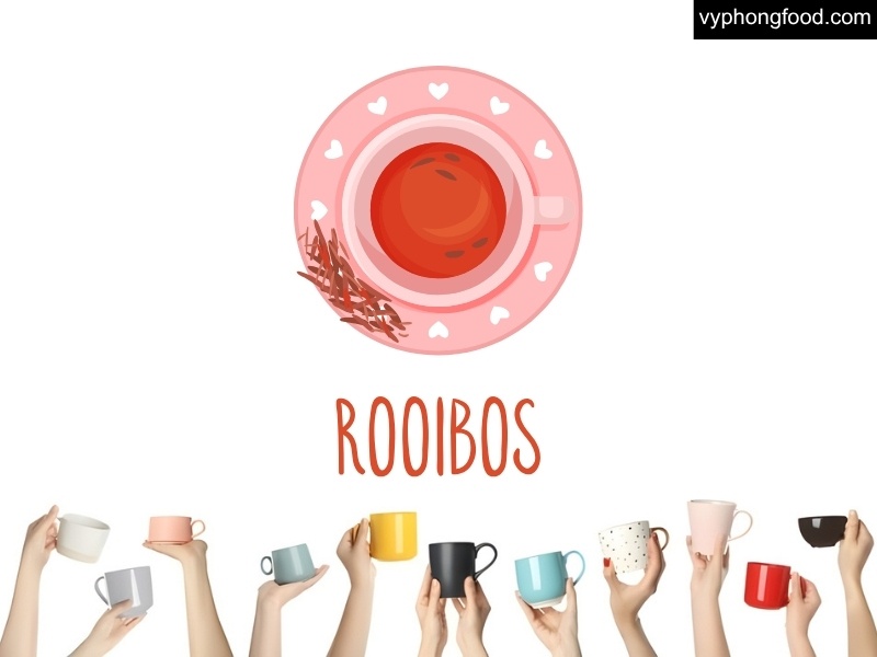 A warm cup of South African rooibos tea styled with heritage tea-gathering elements, highlighting caffeine-free, antioxidant benefits and African Dawn teabags for modern wellness and better sleep.