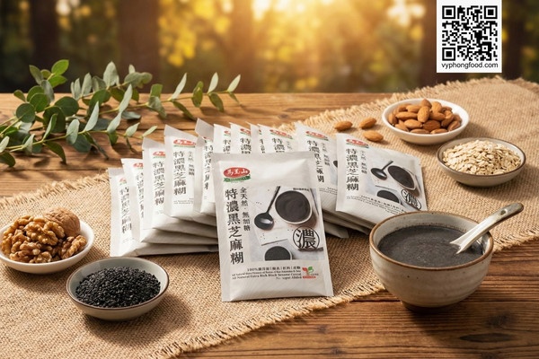 Bột ngũ cốc dinh dưỡng không đường từ mè đen và các loại hạt Greenmax Đài Loan trên nền thiên nhiên, bổ sung Canxi cho người dị ứng sữa bò