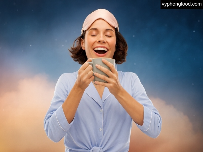 Cup of South African Rooibos tea beside a cozy winter setting—caffeine-free, antioxidant-rich herbal drink that soothes, warms, and supports relaxation for better sleep; ideal bedtime routine in convenient African Dawn teabags.