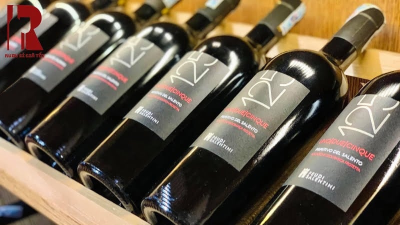 Rượu vang Ý đỏ 125 Primitivo Del Salento 14°