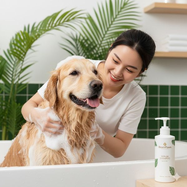 Hình ảnh ve chó đang bám trên lông chó