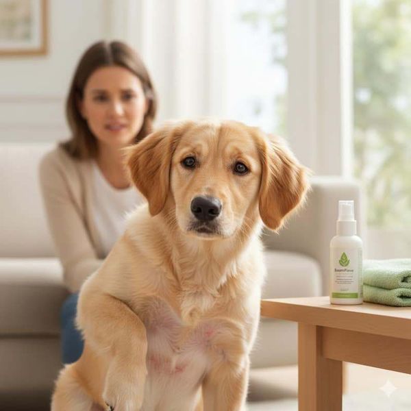 Chó bị rụng lông và viêm da cần được chữa trị