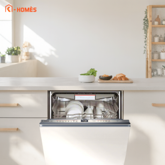 Máy rửa chén âm tủ Bosch toàn phần và bán phần,