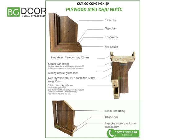 xưởng sản xuất cửa gỗ công nghiệp