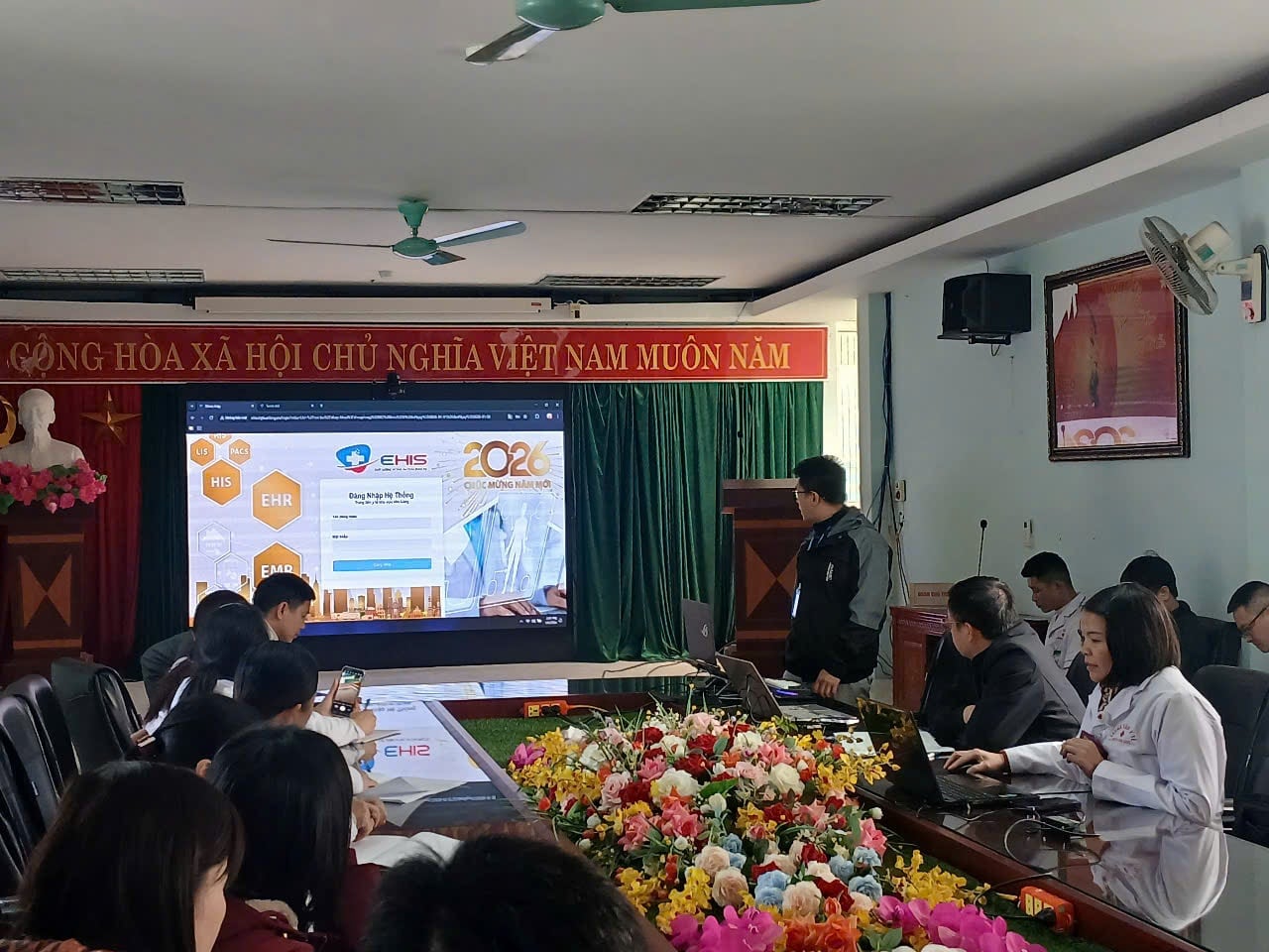 Trình diễn hệ thống EHIS – bệnh án điện tử E-EMR tại Trung tâm Y tế khu vực Văn Lãng