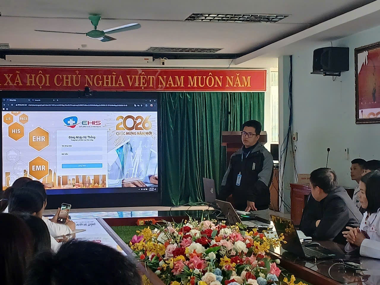 Trình diễn hệ thống EHIS – bệnh án điện tử E-EMR tại Trung tâm Y tế khu vực Văn Lãng