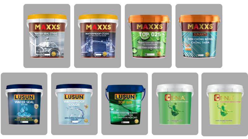 Các loại sơn chống thám phổ biến hiện nay.