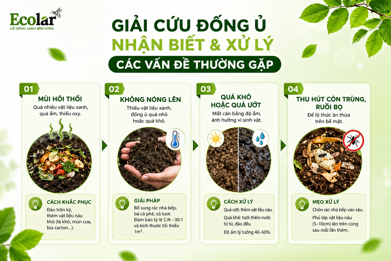 Giải Cứu Đống Ủ: Nhận Biết và Xử Lý Các Vấn Đề Thường Gặp