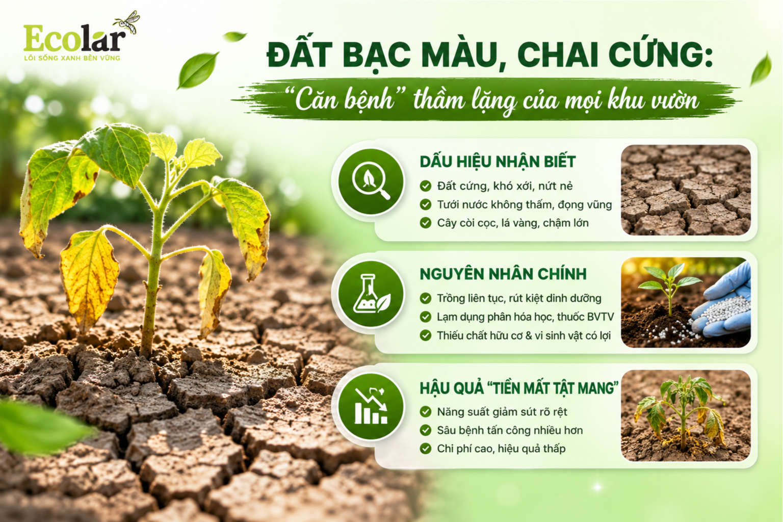 Đất Bạc Màu, Chai Cứng: