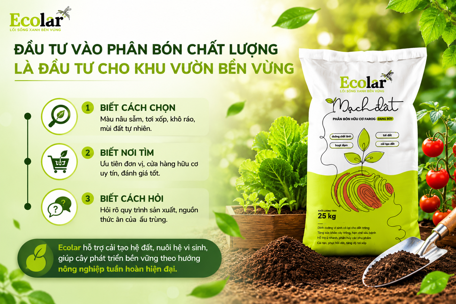 Lời Kết: Đầu Tư Vào Phân Bón Chất Lượng Là Đầu Tư Cho Khu Vườn Bền Vững