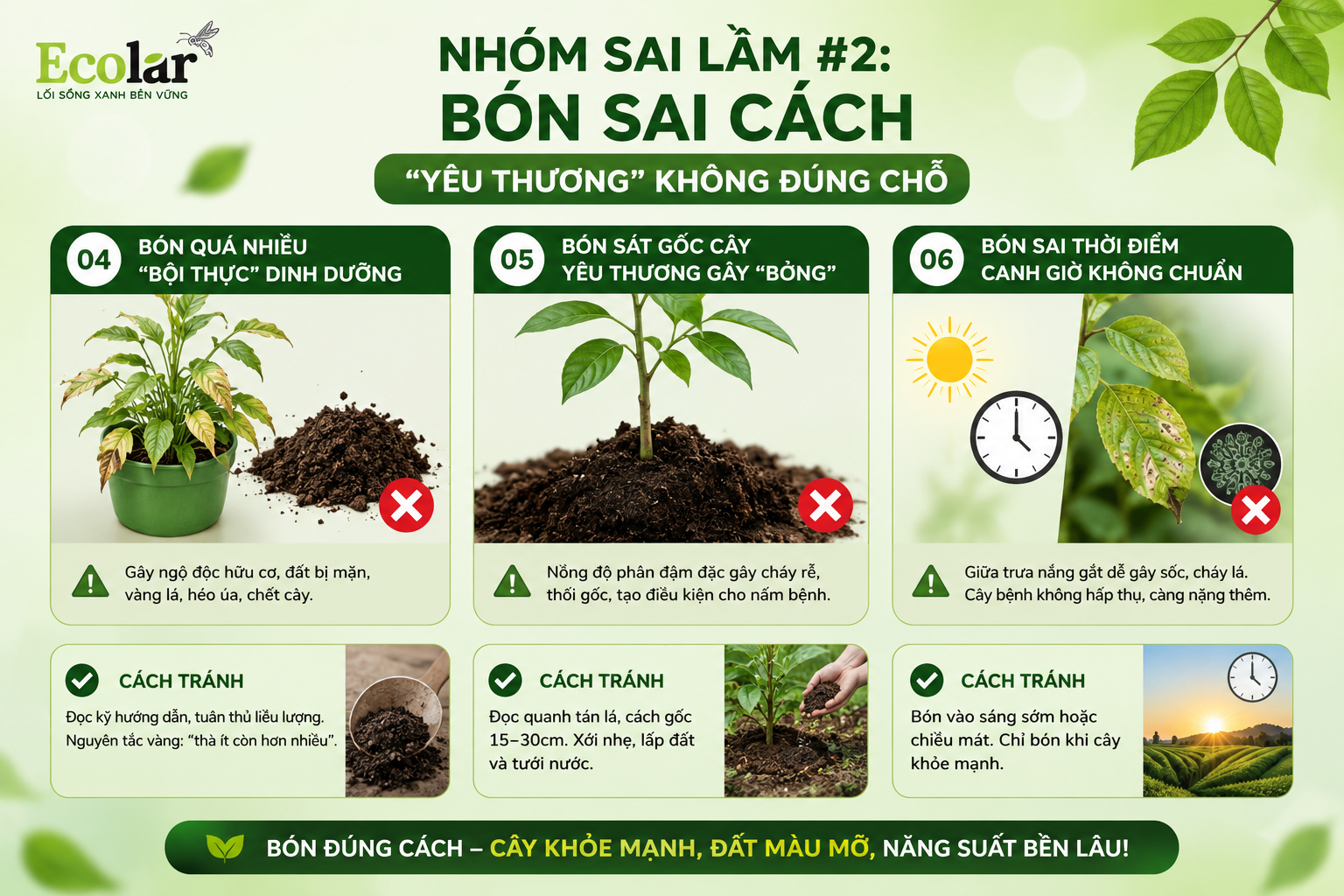 Nhóm Sai Lầm #2: Bón Sai Cách - 'Yêu Thương' Không Đúng Chỗ
