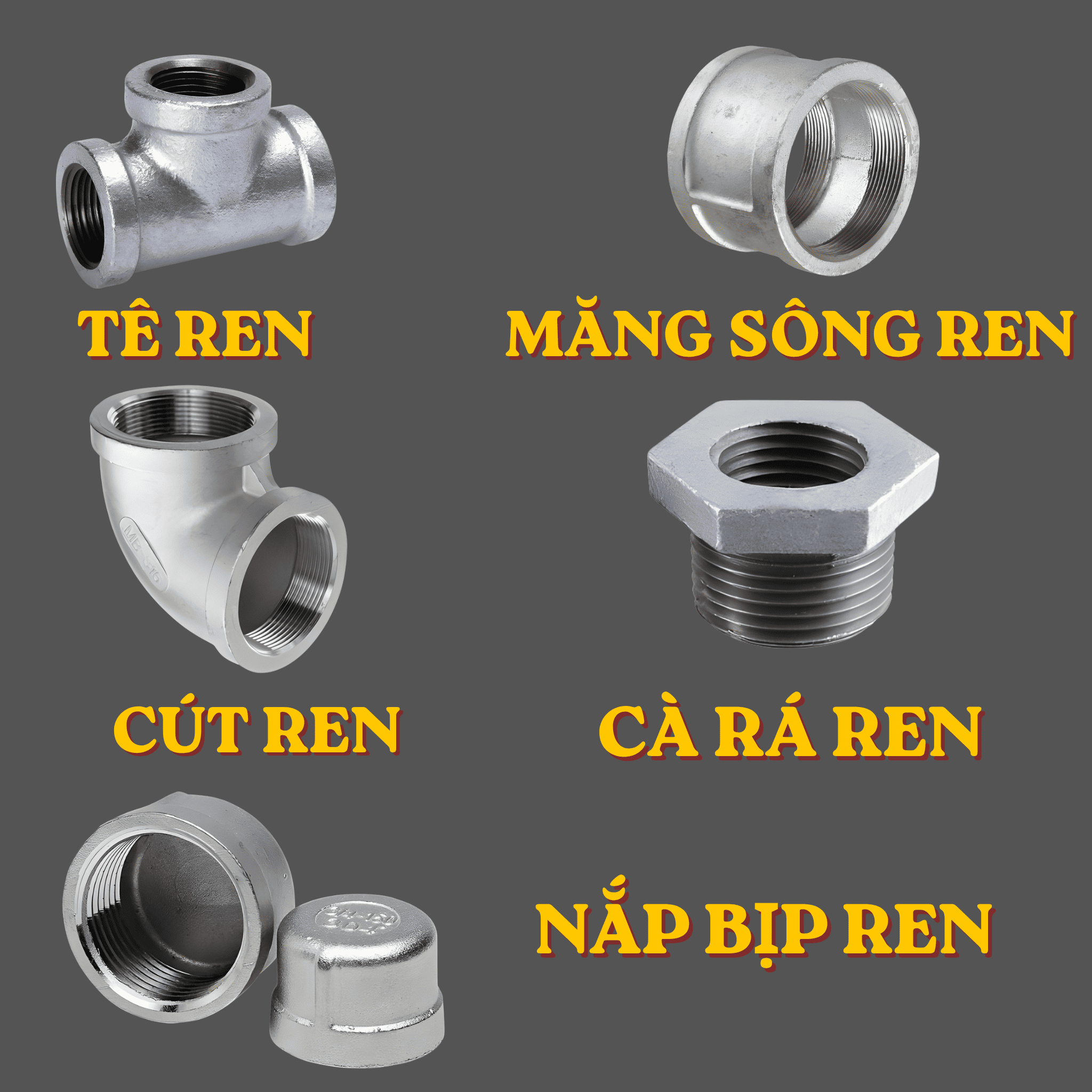 Các loại phụ kiện ren phổ biến