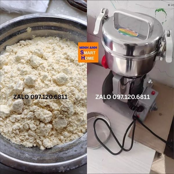 máy xay bột khô gia đình gọn nhẹ