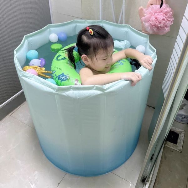 Bồn tắm gấp gọn tròn vải 3