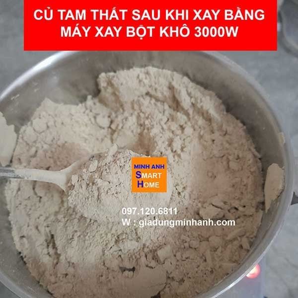 máy xay bột khô xay củ tam thất siêu mịn