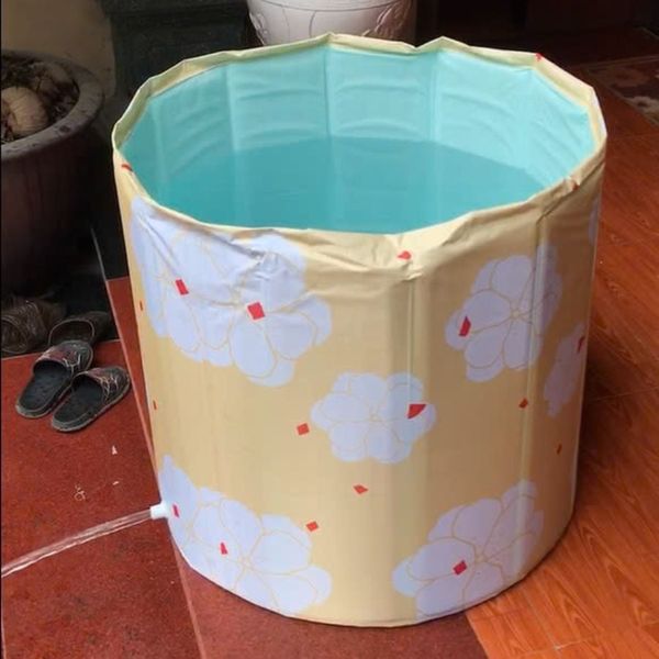 Bồn tắm gấp gọn tròn vải 2