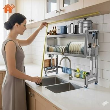 Kích thước kệ úp chén trên bồn rửa 3 thứ phải đo trước khi mua